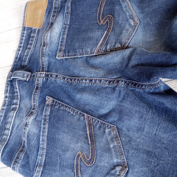 Silver Jeans Co. Bootcut Jeans Womens 30x30 Blue Dark Wash Denim Zip Fly - Picture 9 of 15